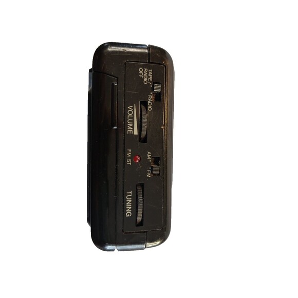 VINTAGE Sharp Model JC-508 (BK) AM/FM Stereo CASSETTE Player RADIO-Works-Flaw - Picture 5 of 5